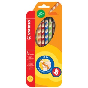 Stabilo Easy start farveblyanter Right 6ass farver