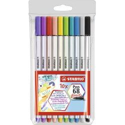Stabilo Pen 68 Brush 10stk