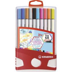 Stabilo Pen 68 Brush 20stk