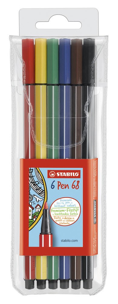 Stabilo Pen 68 St 6 stk