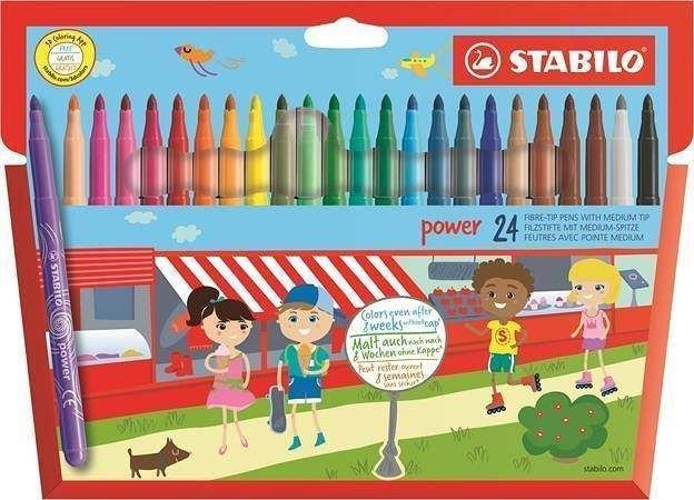 Stabilo Power Fiber-tip 24 stk