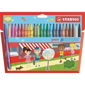 Stabilo Power Fiber-tip 24 stk