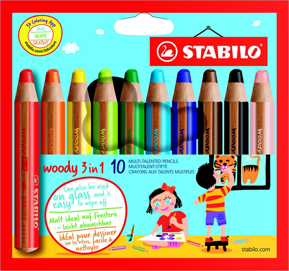 Stabilo Woody St 10 stk