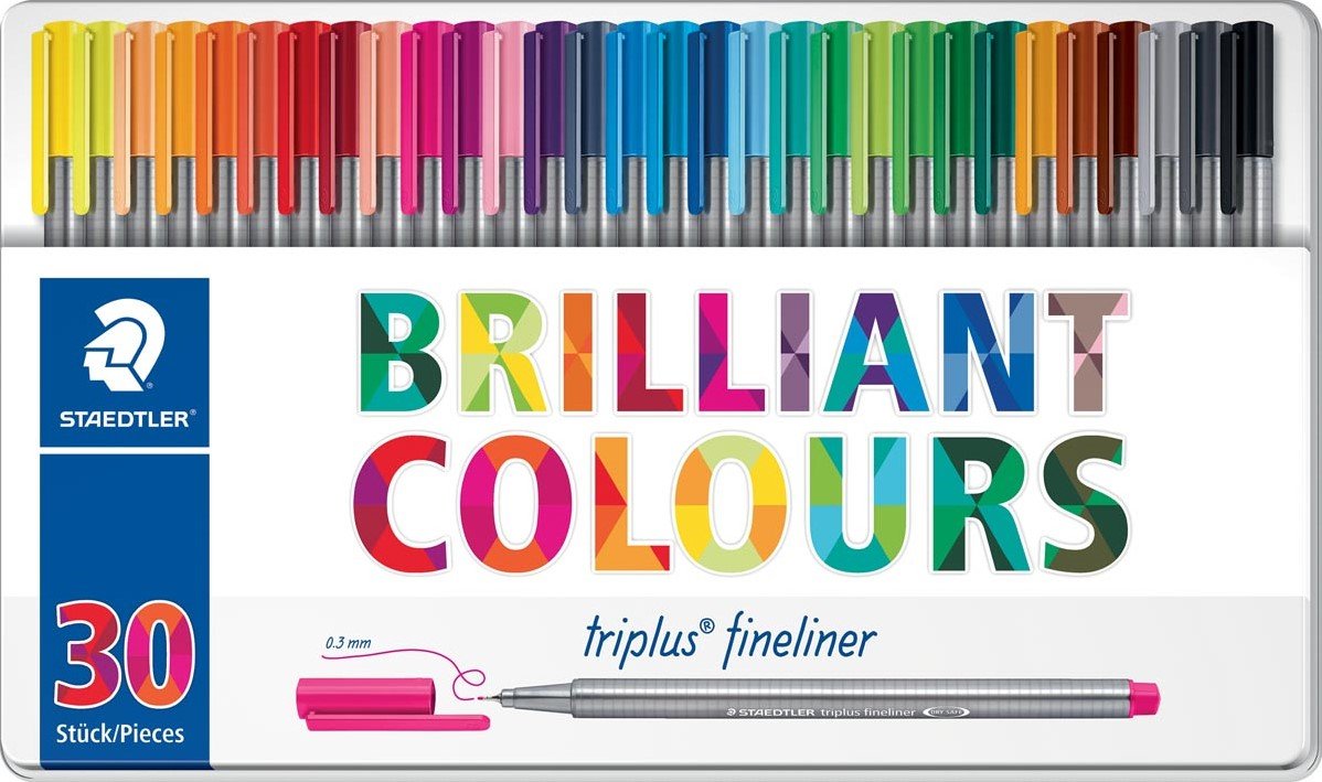 triplus FINELINER 0,3mm 30 ass. metalęske