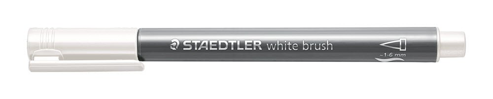 Staedtler Marker Brush Metalic Hvid