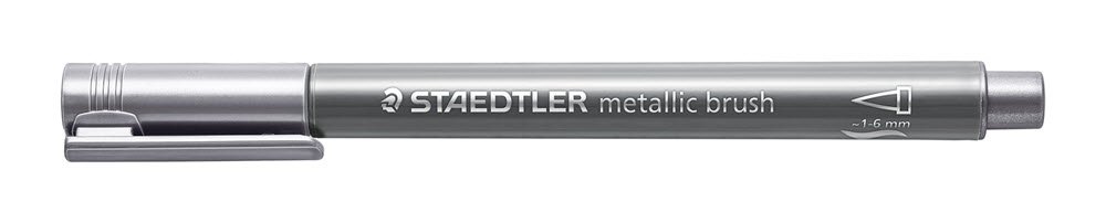 Staedtler Marker Brush Metalic Sølv
