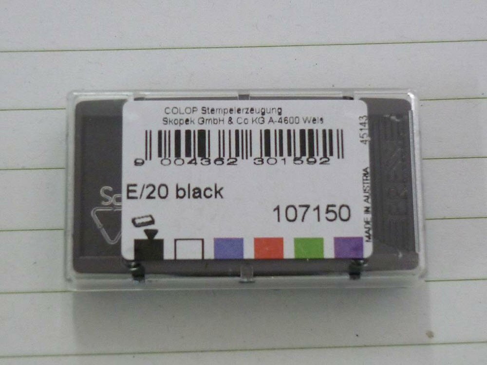 Stempelpude ColopE20 4911 Sort