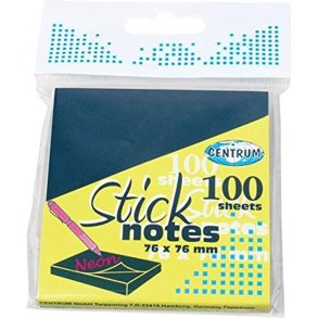 Sticknotes sorte 75x75