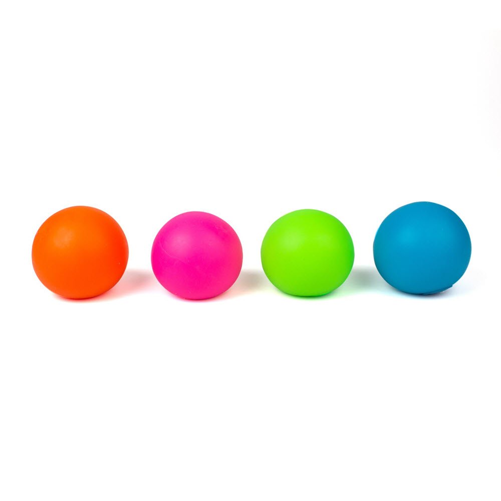 Stressbold 6 cm. neon 4 farver assorteret