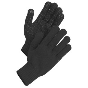 Strikvante med dup L72-706 Sort Str. 8