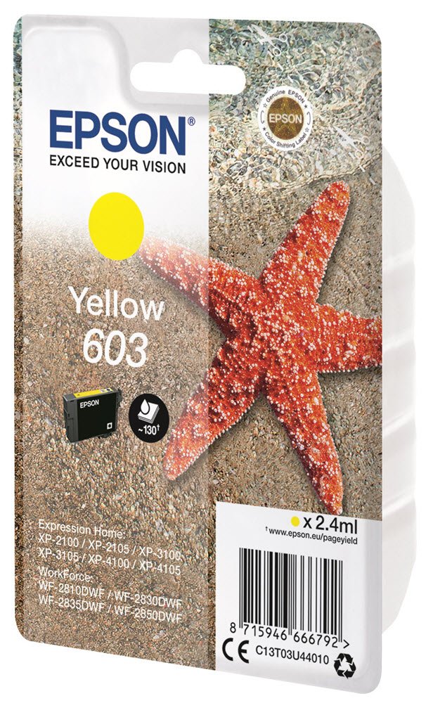 T03U Yellow 603 Ink Cartridge