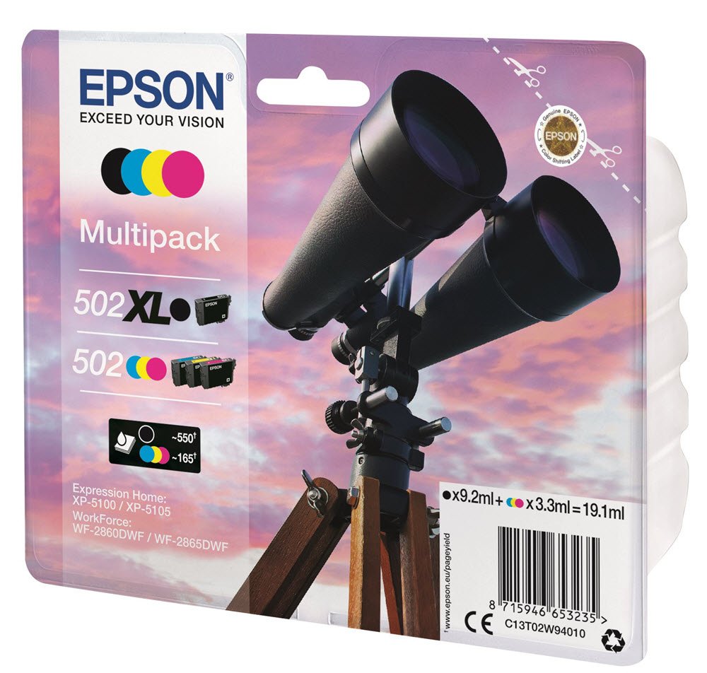 T502 Multipack 4-colours XL Ink