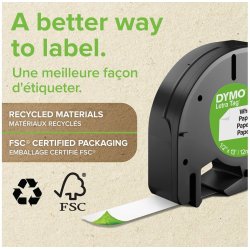 Tape LetraTag plastic 12mmx4m red