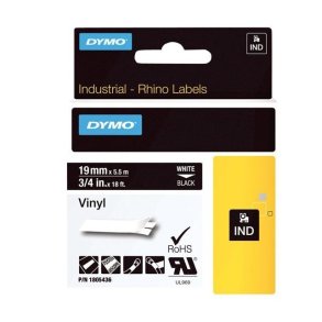 Tape Rhino 19mmx5,5m colour vinyl whi/bl