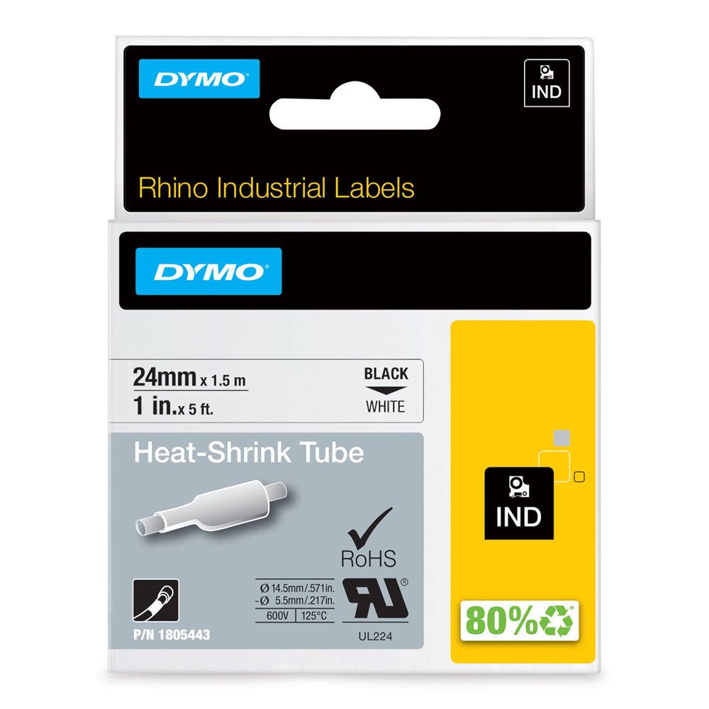 Tape Rhino 24 mm x 1.5m shrink tube bl/wh