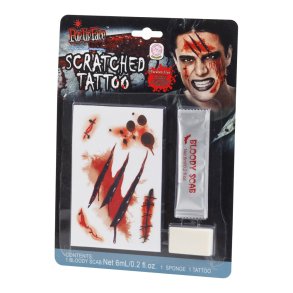 Tattoo & Blood Scratched