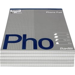 Telefonblok A4 Kvadreret