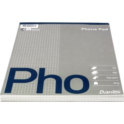 Telefonblok A4 Kvadreret