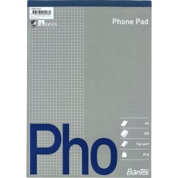 Telefonblok A4 Kvadreret