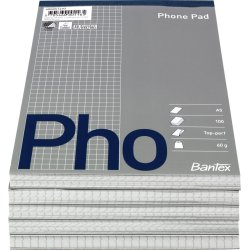 Telefonblok A5 Kvadreret