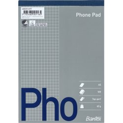 Telefonblok A5 Kvadreret