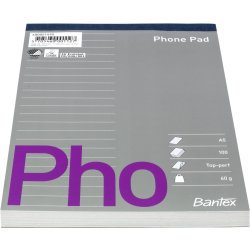 Telefonblok A5 Linieret