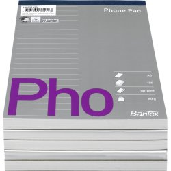 Telefonblok A5 Linieret