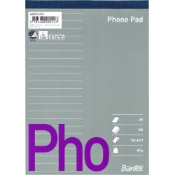 Telefonblok A5 Linieret