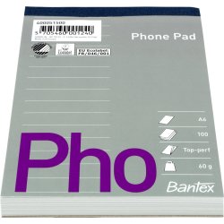 Telefonblok A6 Linieret