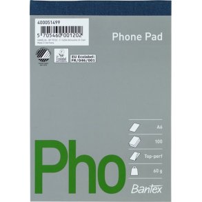 Telefonblok A6 Ulinieret