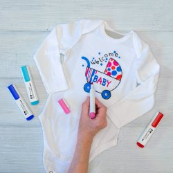 Textil marker 5 pastelfarver