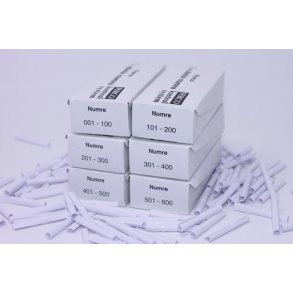 Tombola Lotteri 1-600 Hvid