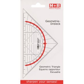 Trekant lineal M+R 16 cm