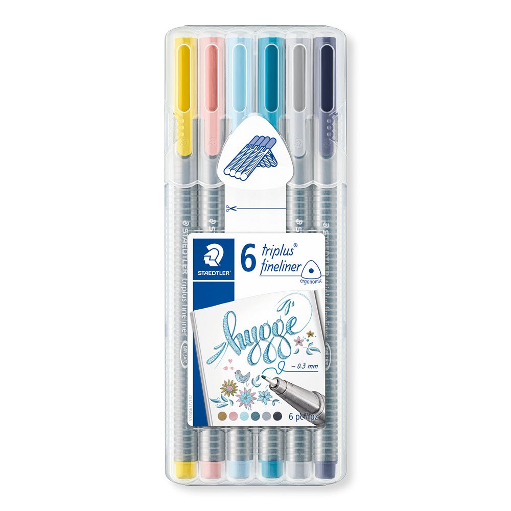 Triplus Fineliner Hygge 6stk Antik