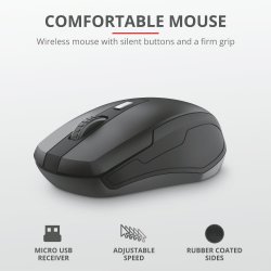 Trust Ody Wireless Keyboard & Mouse Black Nordic