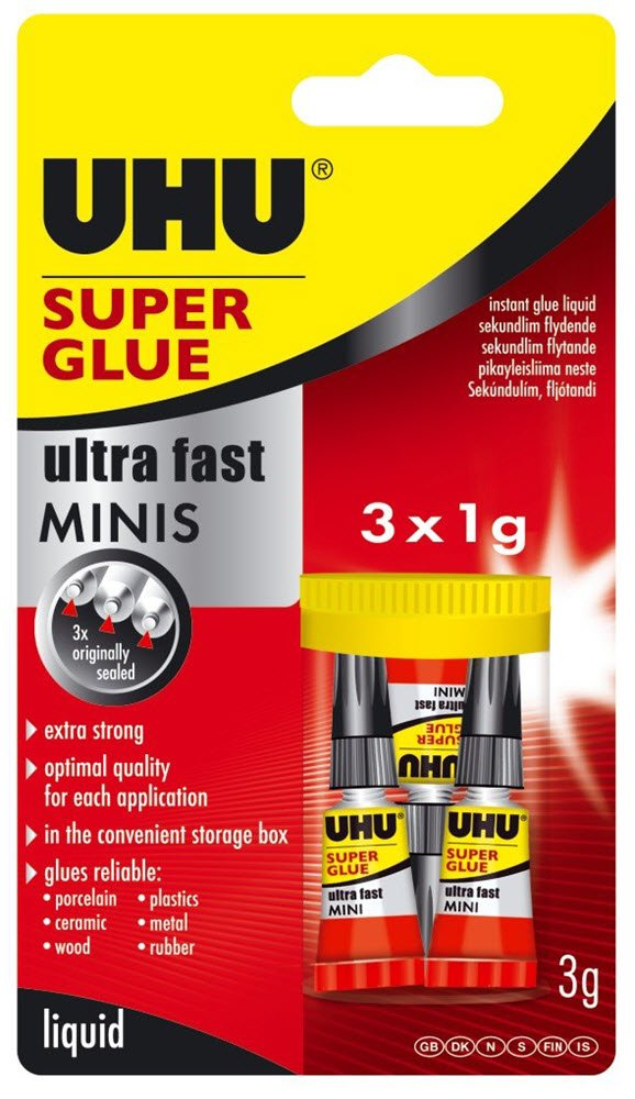 Uhu Super Lim Mini 3x1g