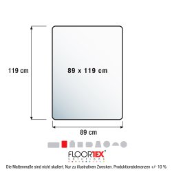 Ultimat Prof. stoleunderlag PC 89x119cm hrdt gulv