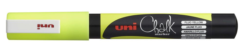 Uni Chalk Marker PWE-17k Fluo Yellow