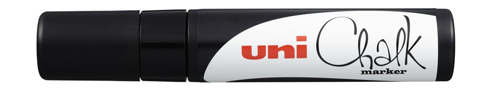 Uni kridt Marker 17K Sort