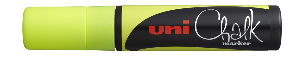 Uni Kridt Marker 3M Neon Gul
