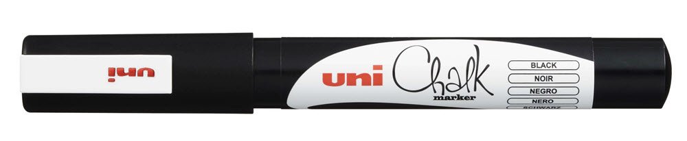 Uni Kridt Marker 3M Sort
