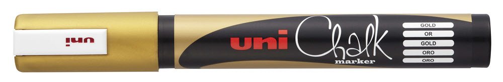 Uni kridt Marker 5M Guld