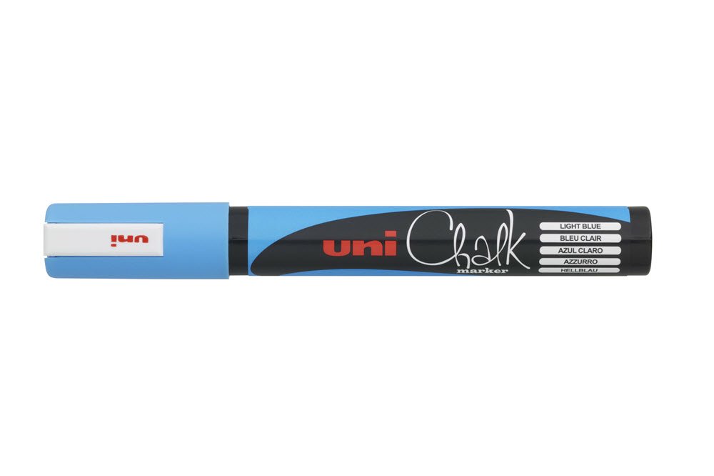 Uni Kridt Marker 5M Lys Bl