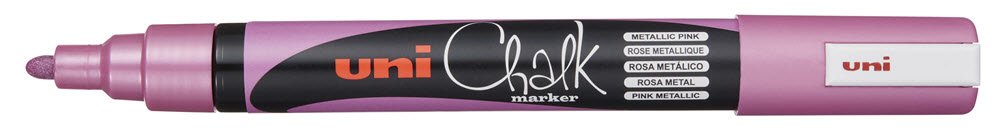Uni kridt Marker 5M Metalic Pink