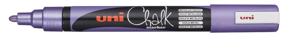 Uni kridt Marker 5M Metalic Violet