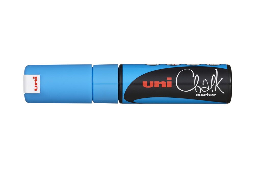Uni Kridt Marker 8K Lys Bl