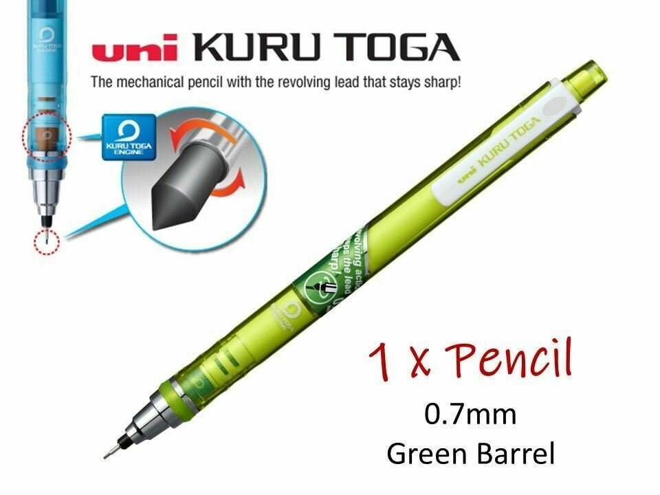 Uni Kuru Toga Pencil 0,7 Grn