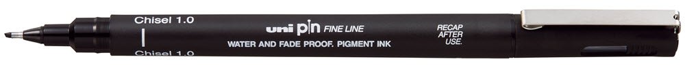 Uni Pin kalligrafipen 1,0 Sort