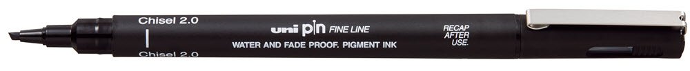 Uni Pin kalligrafipen 2,0 Sort