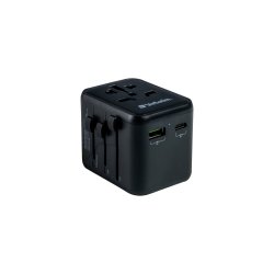 Uni. Travel Adapt UTA-02 PD20W/QC /1xUSB /1xType-C